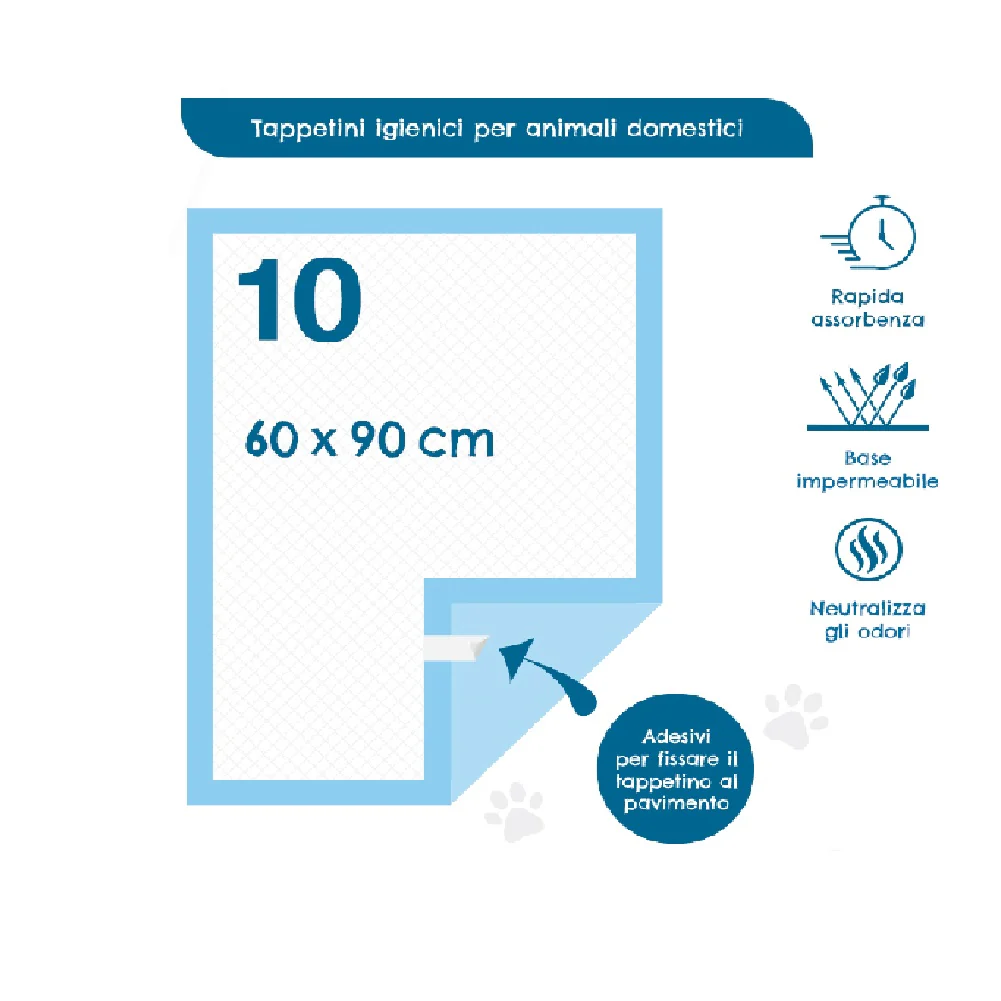 120pz Tappetini Igienici Traversine Cane Super Assorbenti 60x90cm con adesivo - immagine 4