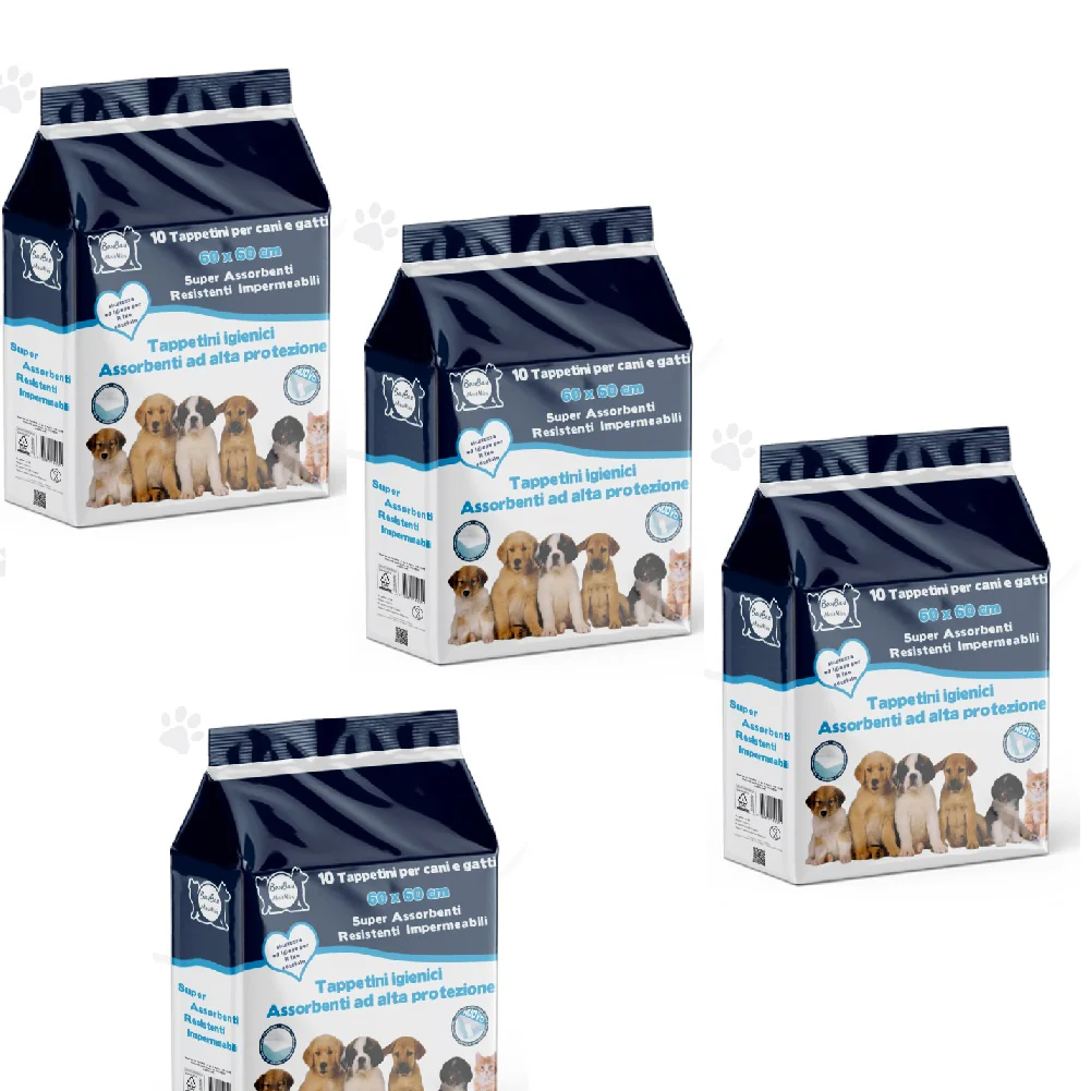 120pz Tappetini Igienici Traversine Cane Super Assorbenti 60x60cm con adesivo - immagine 2