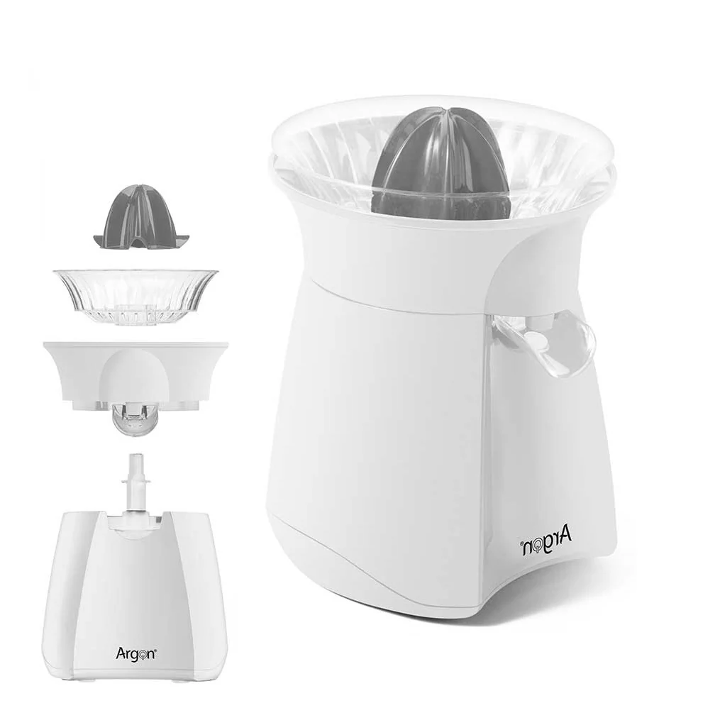 Spremiagrumi Elettrico a Pressione Bianco 40W 200ml Casa Bar Hotel Salvagoccia