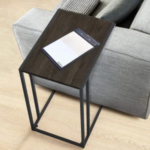 Tavolino Ausiliario da Divano e Letto per Pc Snack Caffè Laptop Legno e Metallo