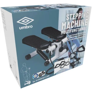 Stepper per Allenamento Palestra Fitness Umbro Display LCD e 2 Fasce Elastiche