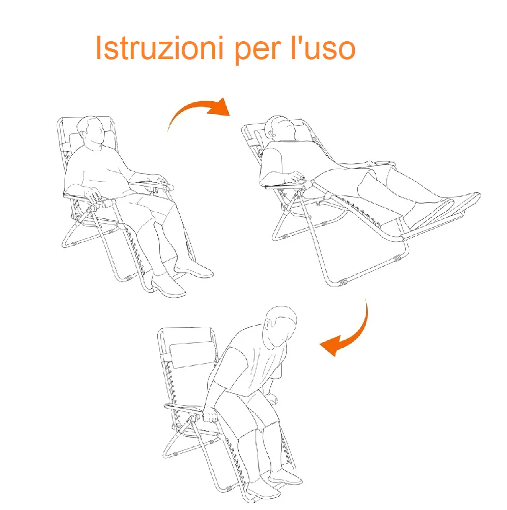 Kit 2pz Sedia Sdraio con Parasole Gravità Zero Reclinabile Pieghevole Poggiatesta Blu - immagine 4