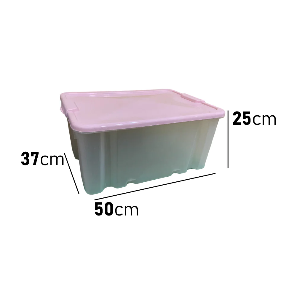 Kit 3pz Scatole Porta Tutto Porta Oggetti Plastica Trasparente 50x37 H25cm - immagine 4