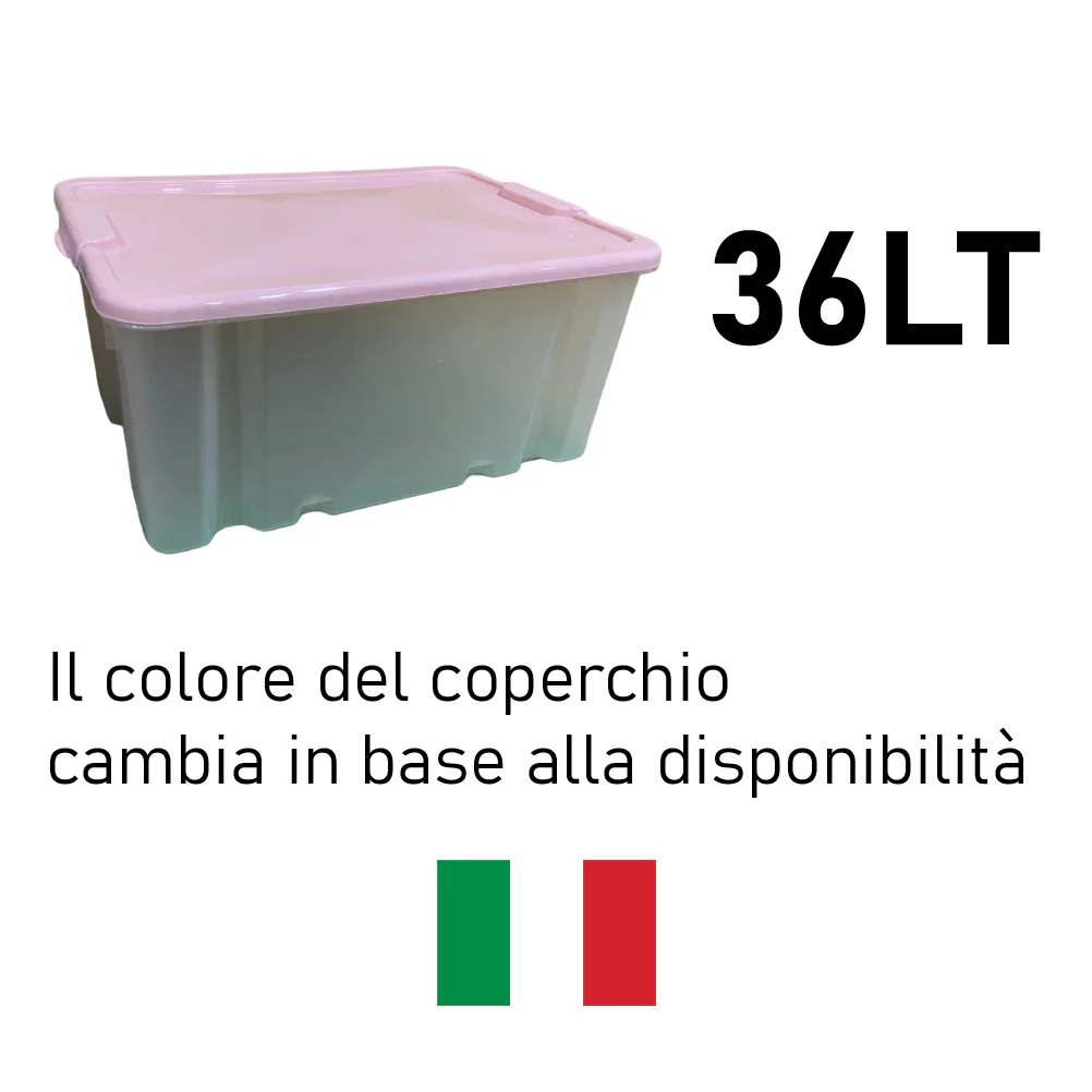 Kit 3pz Scatole Porta Tutto Porta Oggetti Plastica Trasparente 50x37 H25cm - immagine 5