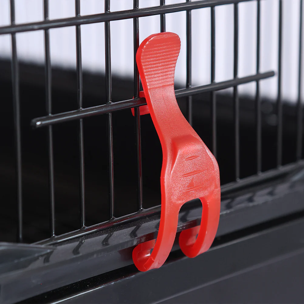 Voliera Gabbia per Uccelli Pappagalli Nera Tetto Apribile Accessori 46x35.5x92.5cm - immagine 6