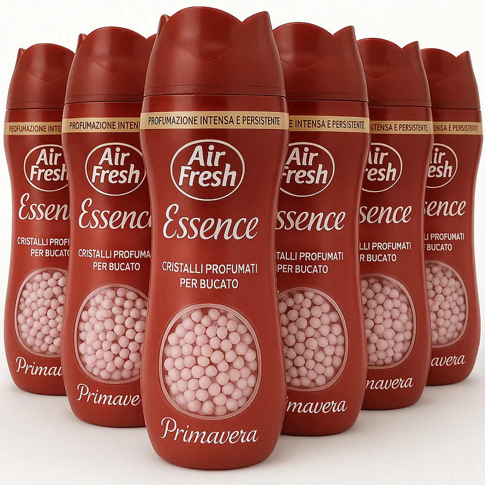 Air Fresh Cristalli Profumati Bucato e Aspirapolvere 6x275gr Fragranza Intensa Primavera - immagine 2