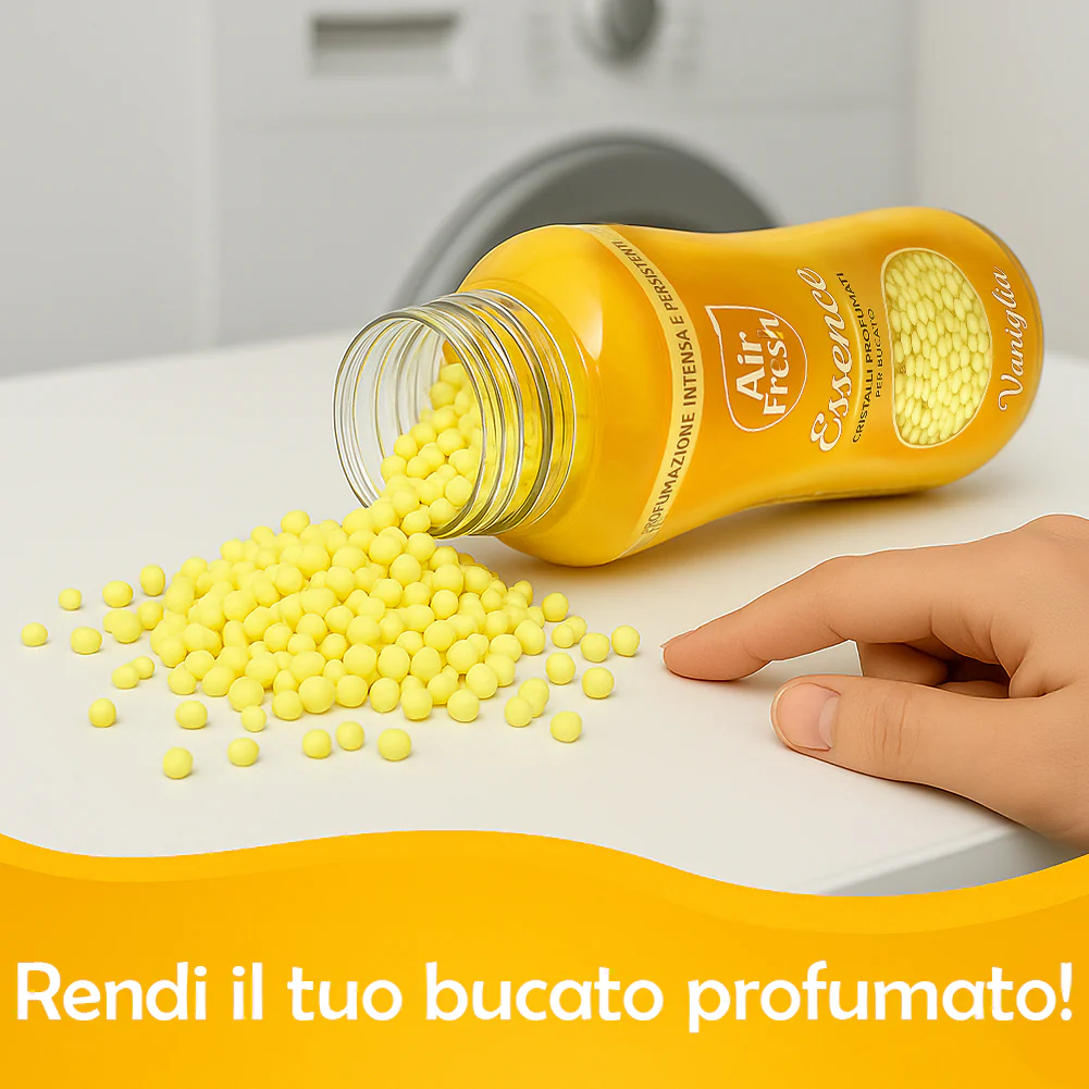 Air Fresh Cristalli Profumati Bucato e Aspirapolvere 6x275gr Fragranza Intensa Vaniglia - immagine 5