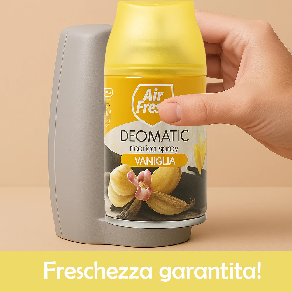 Air Fresh Deomatic Ricariche Profumatore Ambiente 6x250ml Spray Vaniglia Antiodore - immagine 6