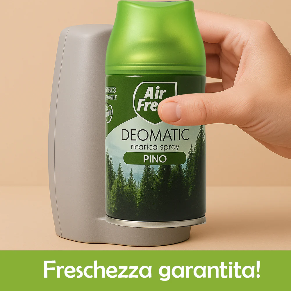 Air Fresh Deomatic Ricariche Profumatore Ambiente 6x250ml Spray Pino Antiodore - immagine 4