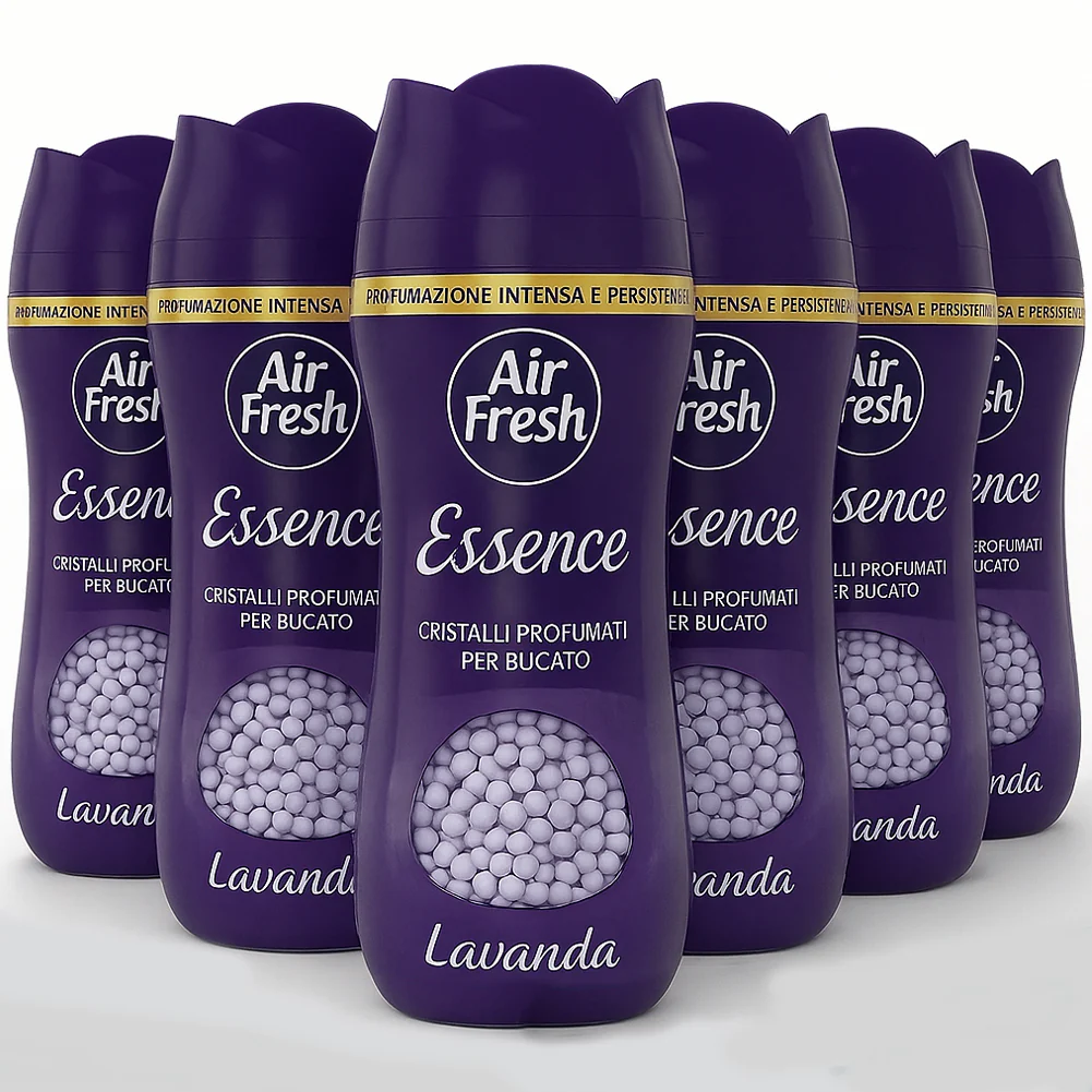Air Fresh Cristalli Profumati Bucato e Aspirapolvere 6x275gr Fragranza Intensa Lavanda - immagine 2