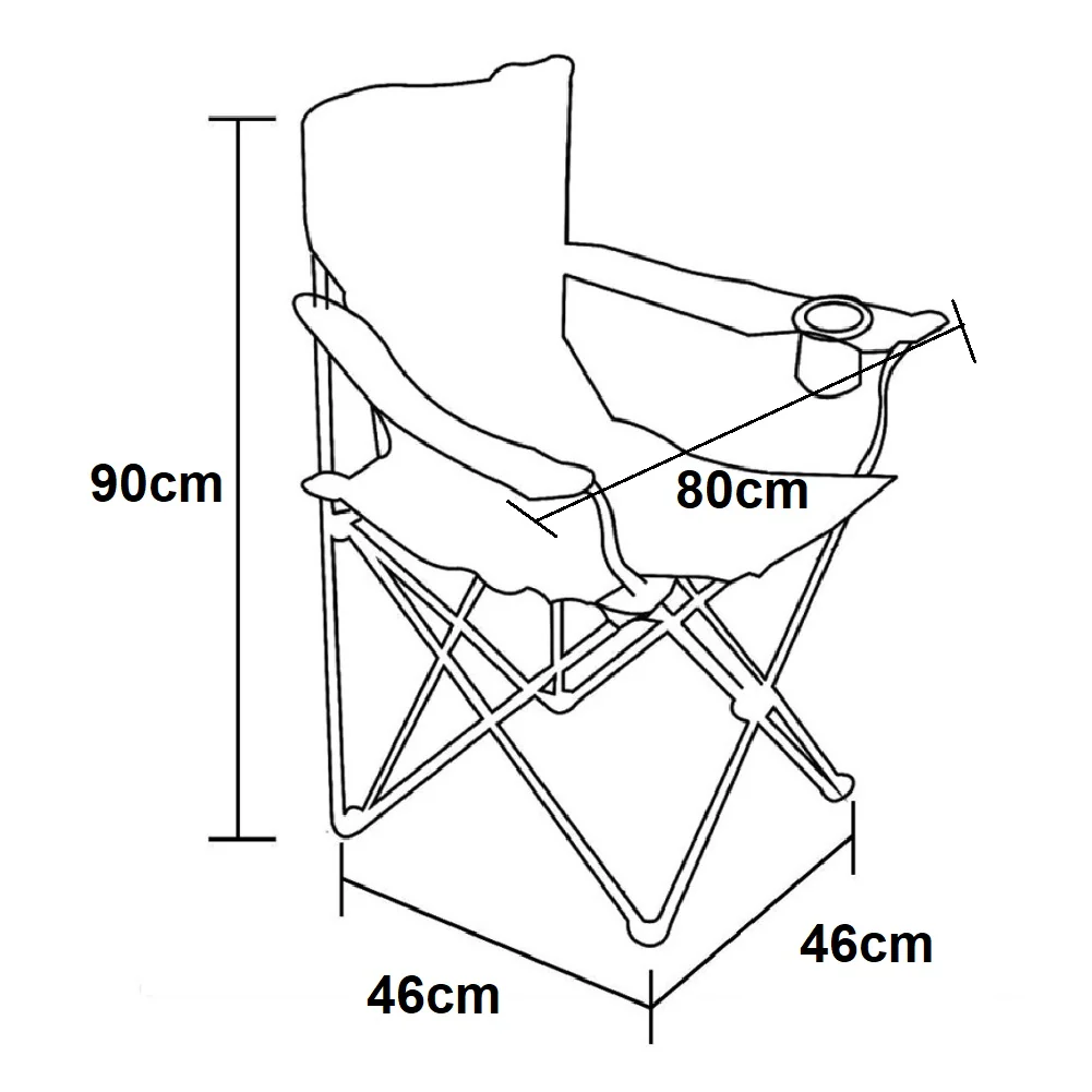 2pz Sedia Campeggio Portatile Pieghevole Telo Oxford Sacca con Maniglia H90cm Verde - immagine 6