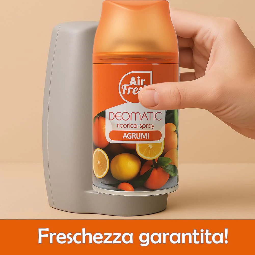 Air Fresh Deomatic Ricariche Profumatore Ambiente 6x250ml Spray Agrumi Antiodore - immagine 7