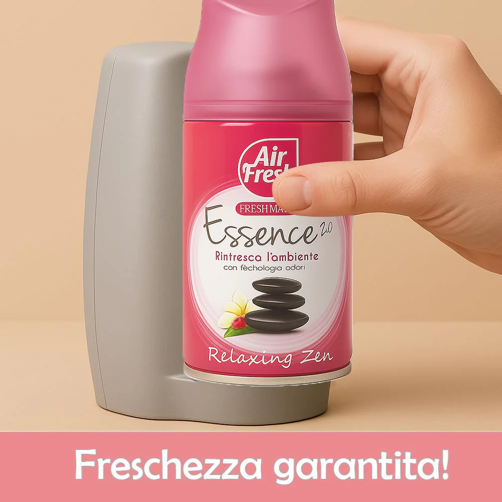 Air Fresh Deomatic Ricariche Profumatore Ambiente 6x250ml Spray Relaxing Zen Antiodore - immagine 5
