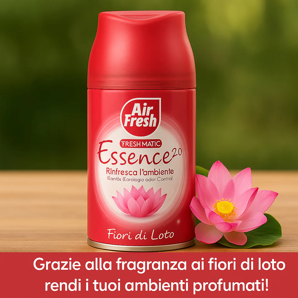 Air Fresh Deomatic Ricariche Profumatore Ambiente 6x250ml Spray Fiore di Loto Antiodore - immagine 5