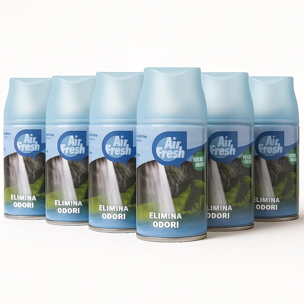 Air Fresh Deomatic Ricariche Profumatore Ambiente 6x250ml Spray Elimina Odori - immagine 5