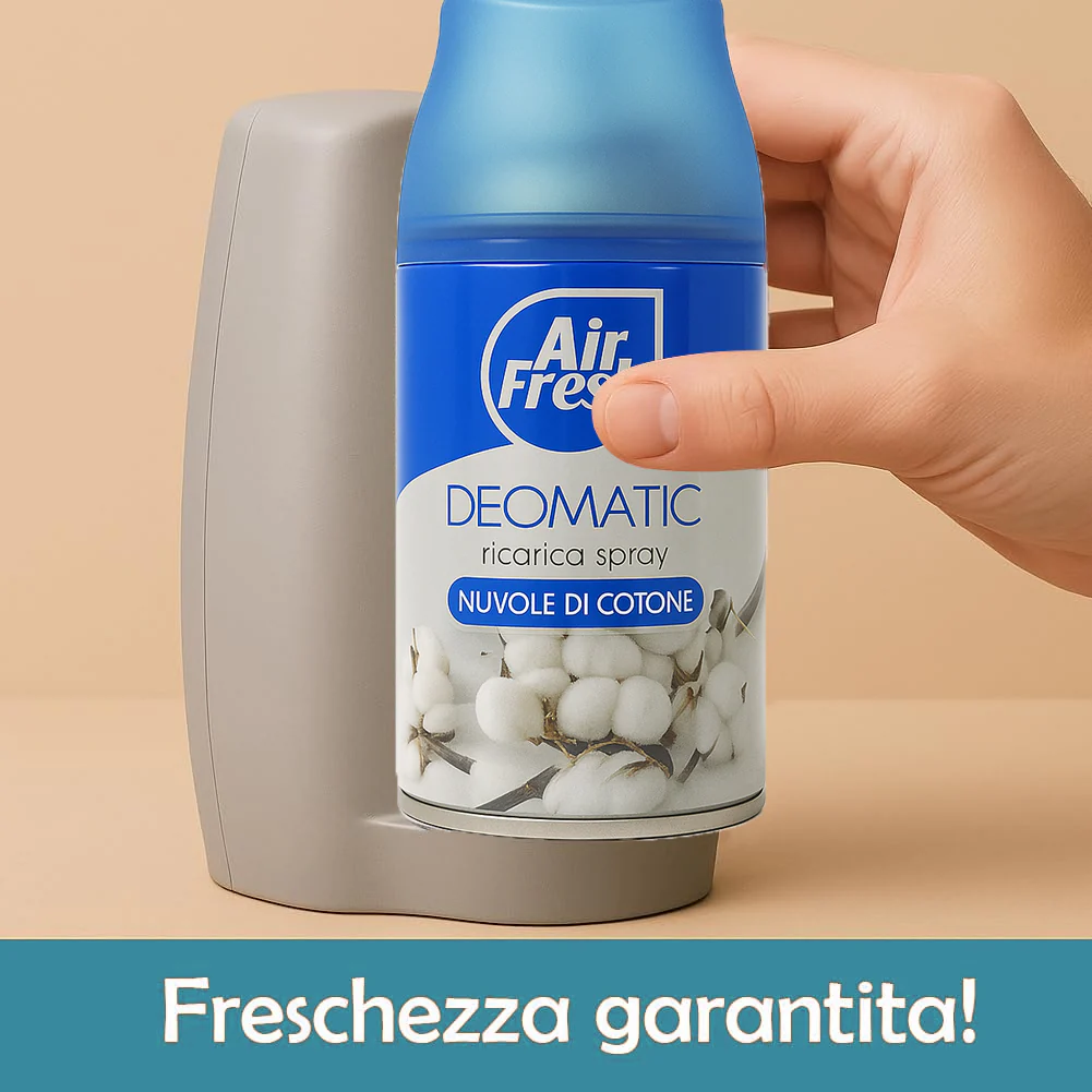 Air Fresh Deomatic Ricariche Profumatore Ambiente 6x250ml Spray Nuvola Cotone Antiodore - immagine 7