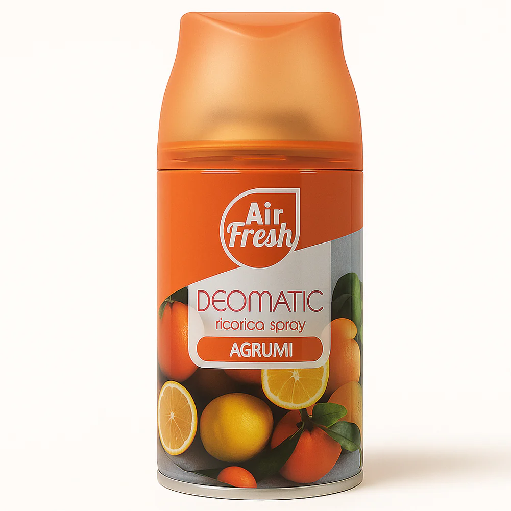 Air Fresh Deomatic Ricariche Profumatore Ambiente 6x250ml Spray Agrumi Antiodore - immagine 4