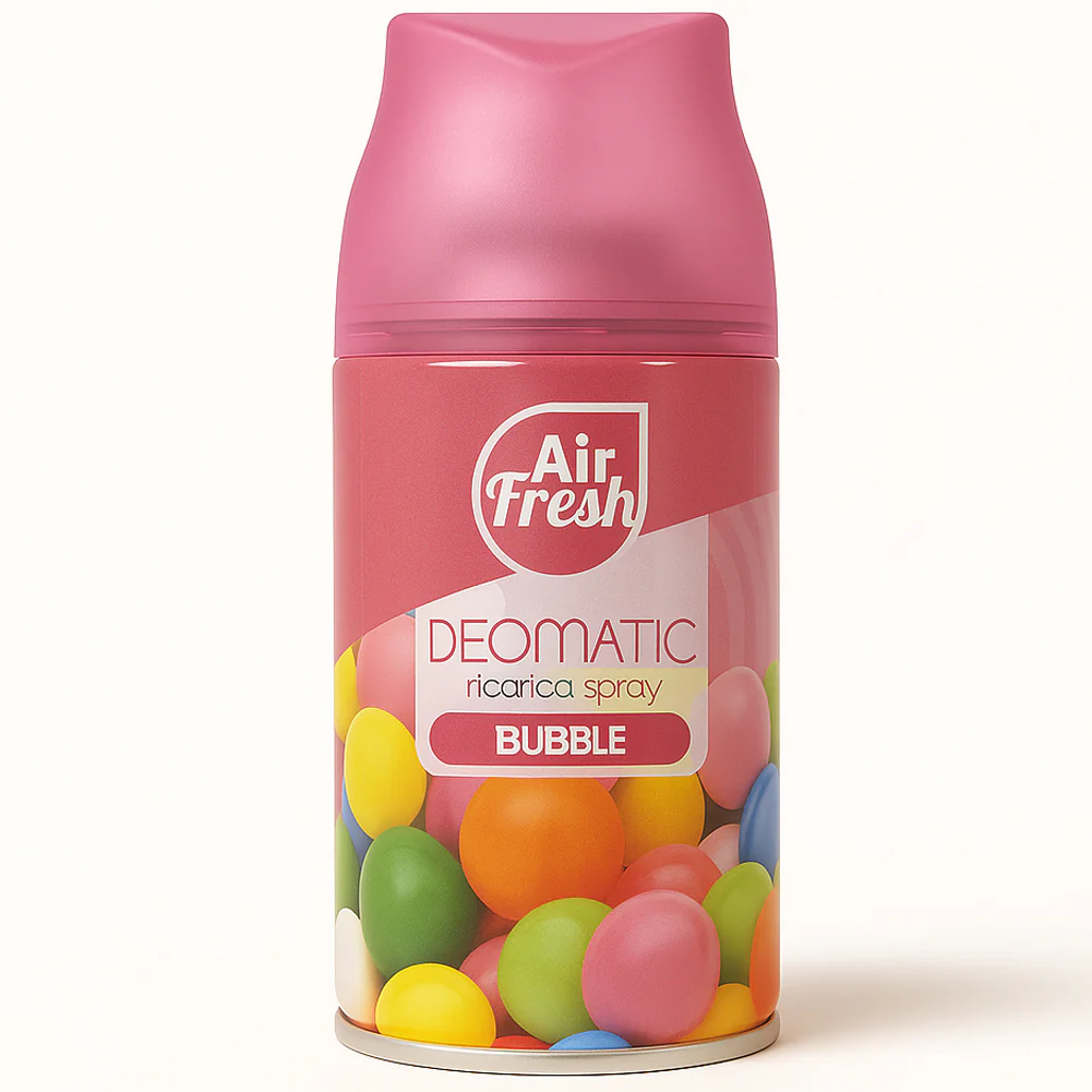 Air Fresh Deomatic Ricariche Profumatore Ambiente 6x250ml Spray Bubble Antiodore - immagine 4