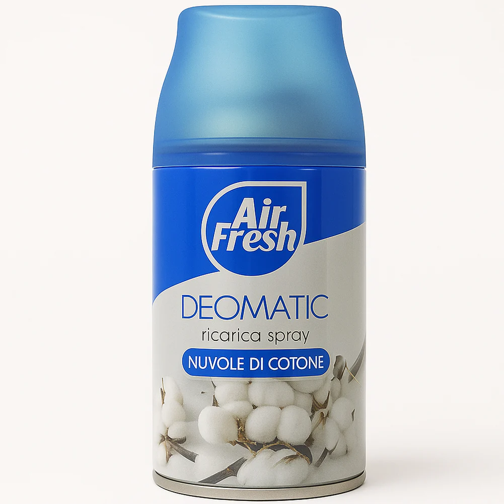 Air Fresh Deomatic Ricariche Profumatore Ambiente 6x250ml Spray Nuvola Cotone Antiodore - immagine 5