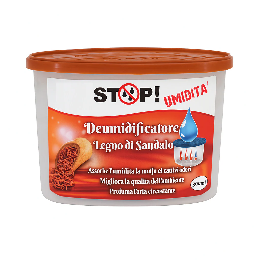 6pz Deumidificatore Casa Portatile 500ml contro Muffa Assorbi Umidità Sandalo - immagine 3