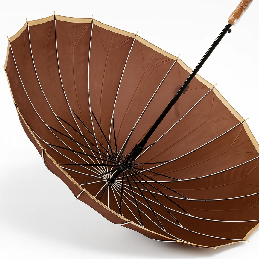 Kit 4 Ombrelli Grandi Automatici Antivento Uomo Donna 16 Stecche Fibra di Vetro - immagine 5