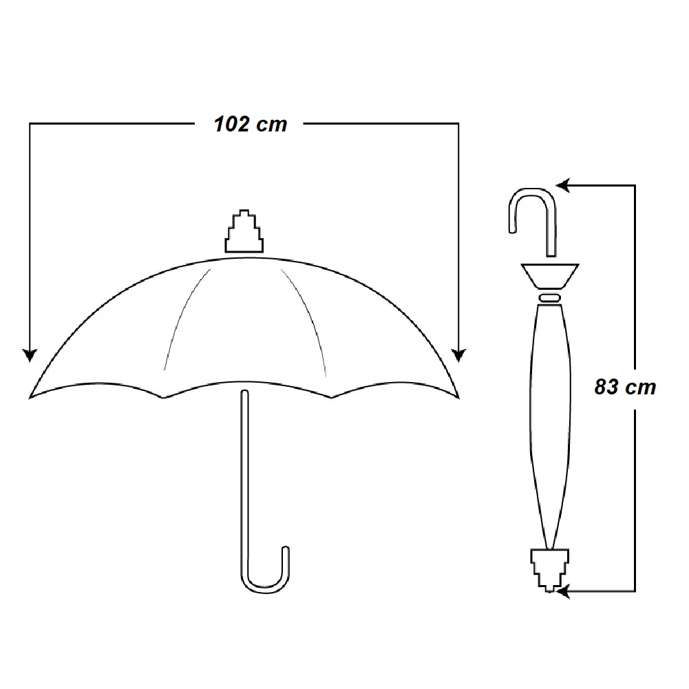 Kit 4 Ombrelli Trasparenti Automatici PVC Antivento Manico Curvo 8 Stecche Fibra di Vetro - immagine 4