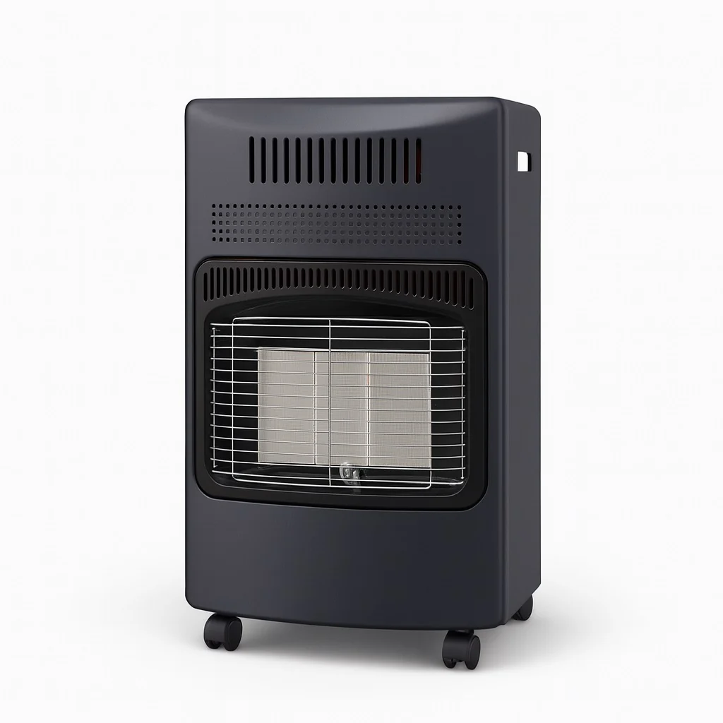 Stufa a Gas Ventilata 2in1 Infrarossi 4.2kw Metallo Nero con Termoventilatore ODS - immagine 5