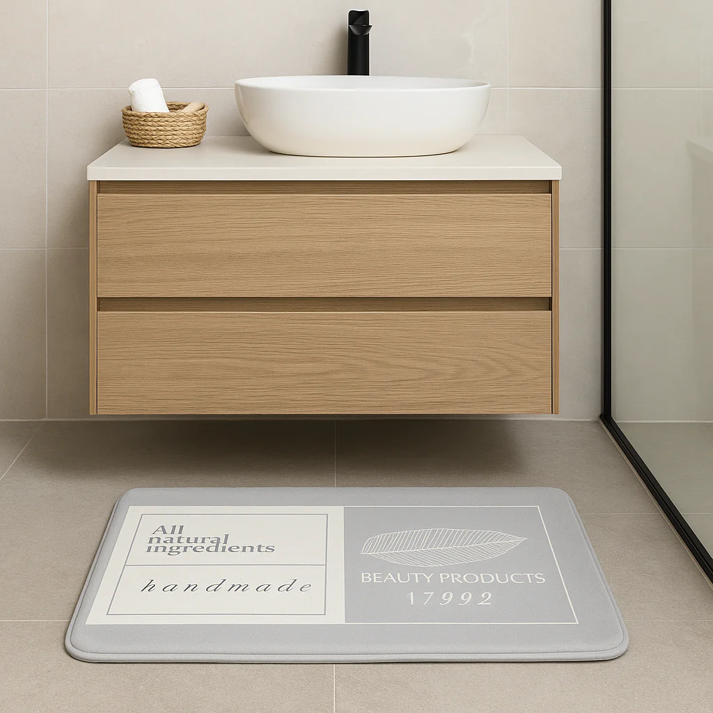 Tappeto da Bagno Beauty Super Assorbente 60 x 40 cm (Grigio) - immagine 2