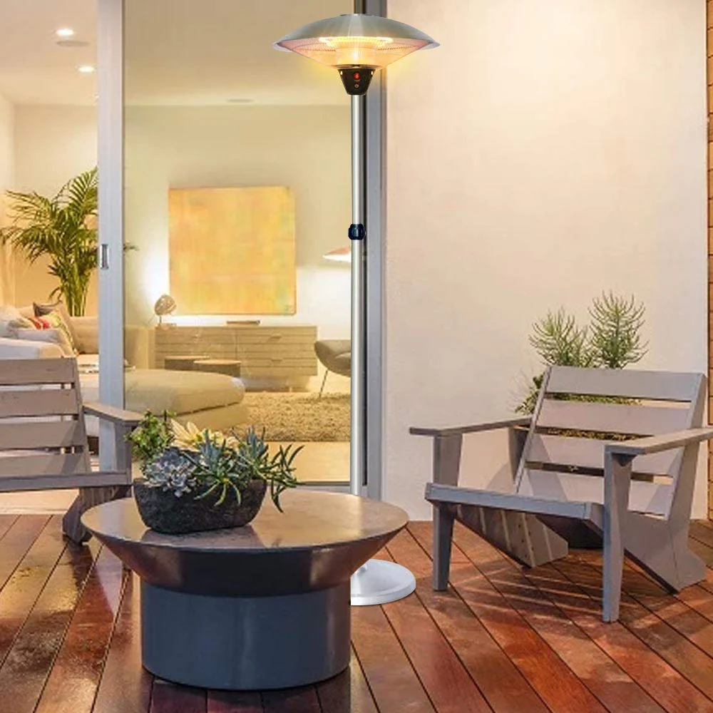 Stufa a Carbonio Patio Infrarossi Fungo Esterno 2000W Lampada Piantana IP34 - immagine 6