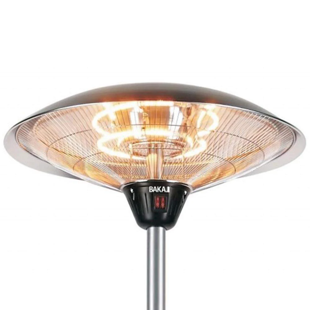 Stufa a Carbonio Patio Infrarossi Fungo Esterno 2000W Lampada Piantana IP34 - immagine 7