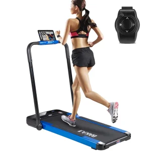 Tapis Roulant Elettrico Pieghevole con Corrimano Bluetooth 10 km/h 500w