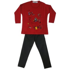 COMPLETO MAXI TSHIRT BIMBA EL ML VM18 3-8A ART.192016