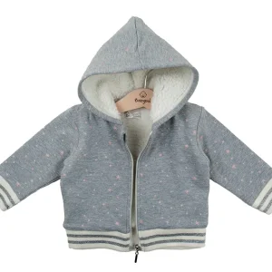 FELPA CON CAPPUCCIO NEONATA BABYBOL COD.231416