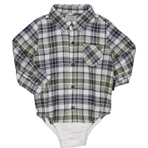 CAMICIA BODY FLANELLA SCOZZESE BIMBO 3-24M MAULI ART.90002