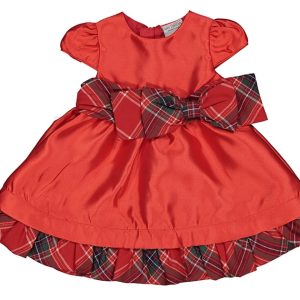 ABITO M/C SATIN E SCOZZESE BIMBA MAULI 3/24m 95307