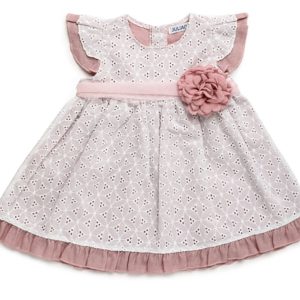 ABITO IN VITA CON PIZZO E DETTAGLI FLOREALI JULIANA 6/24 MESI 25139