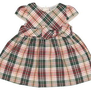 ABITO M/C TESSUTO SCOZZESE C/LUREX BIMBA 3/30m MAULI 35307