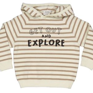 MAGLIA TRICOT RIGATO C/CAPPUCCIO BIMBA 4/10a MAULI 36624