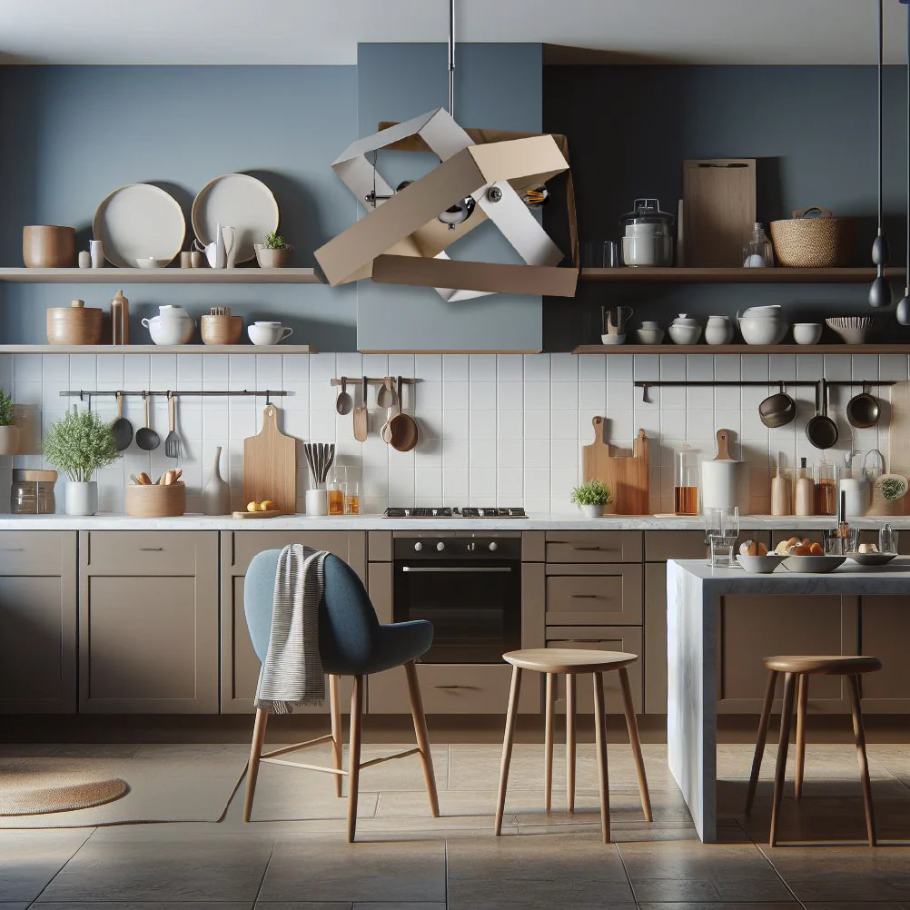 Lampadario Sospensione Metallo Verniciato Molly 3 Luci E27 Bianco/Tortora - immagine 6