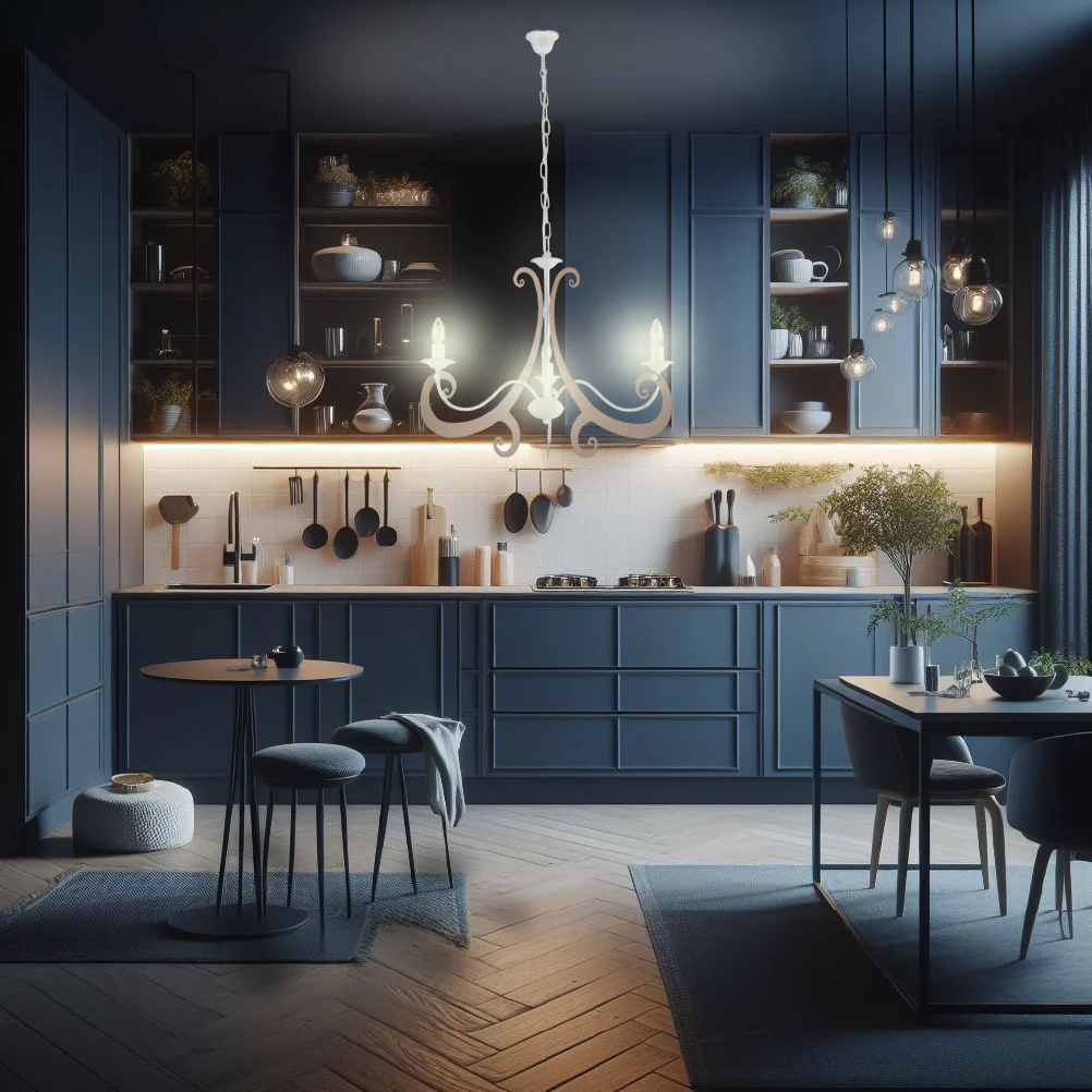 Lampadario Sospensione Metallo Verniciato Camilla 3 luci E14 Bianco/Tortora - immagine 4