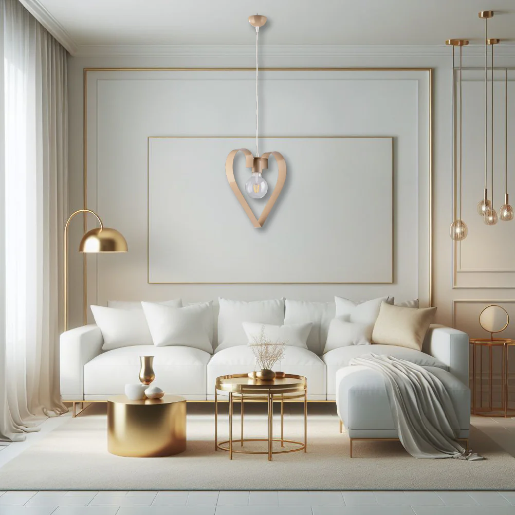 Lampadario Sospensione Metallo Colorato Lavorato a Mano 1luce E27 57W Tortora - immagine 7