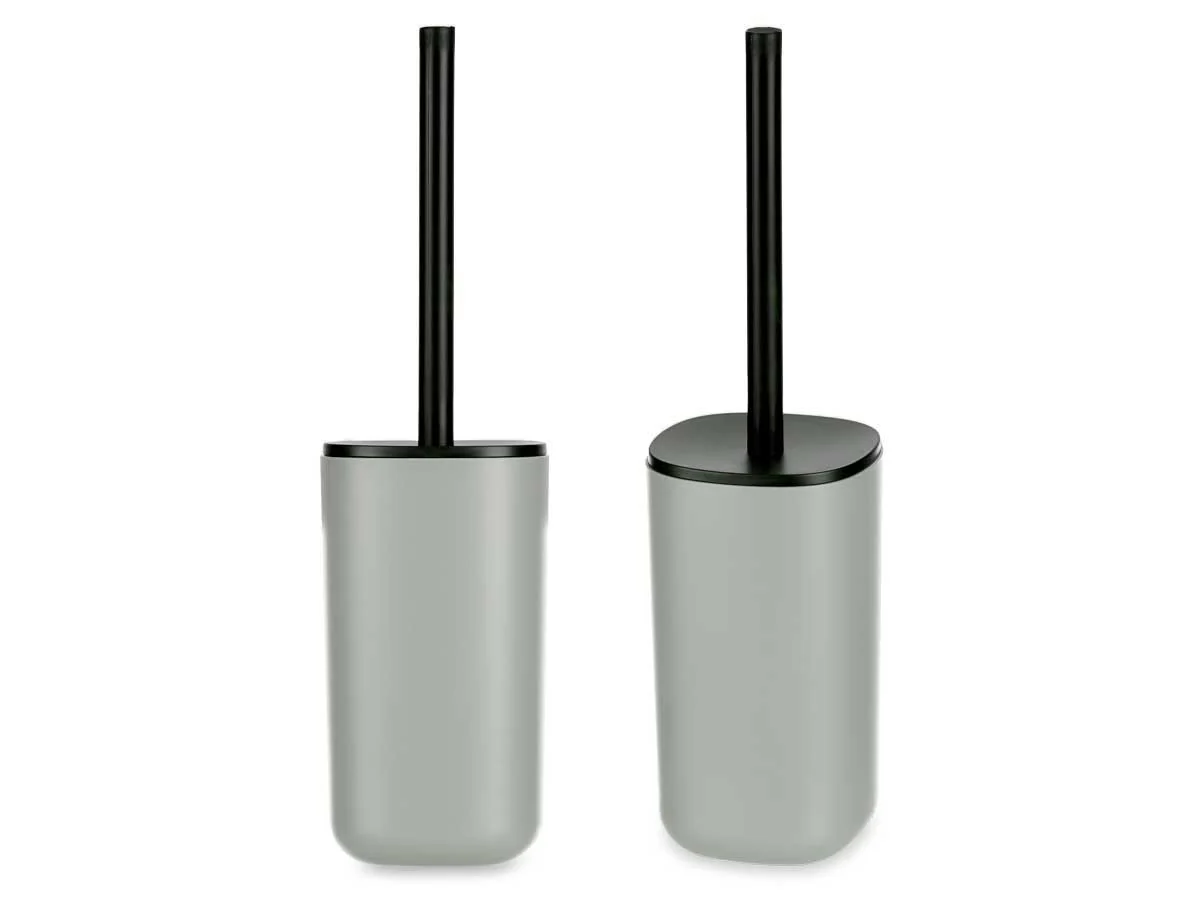 Accessori da Bagno Kit 4pz in Polipropilene Set completo per Bagno Grigio - immagine 5