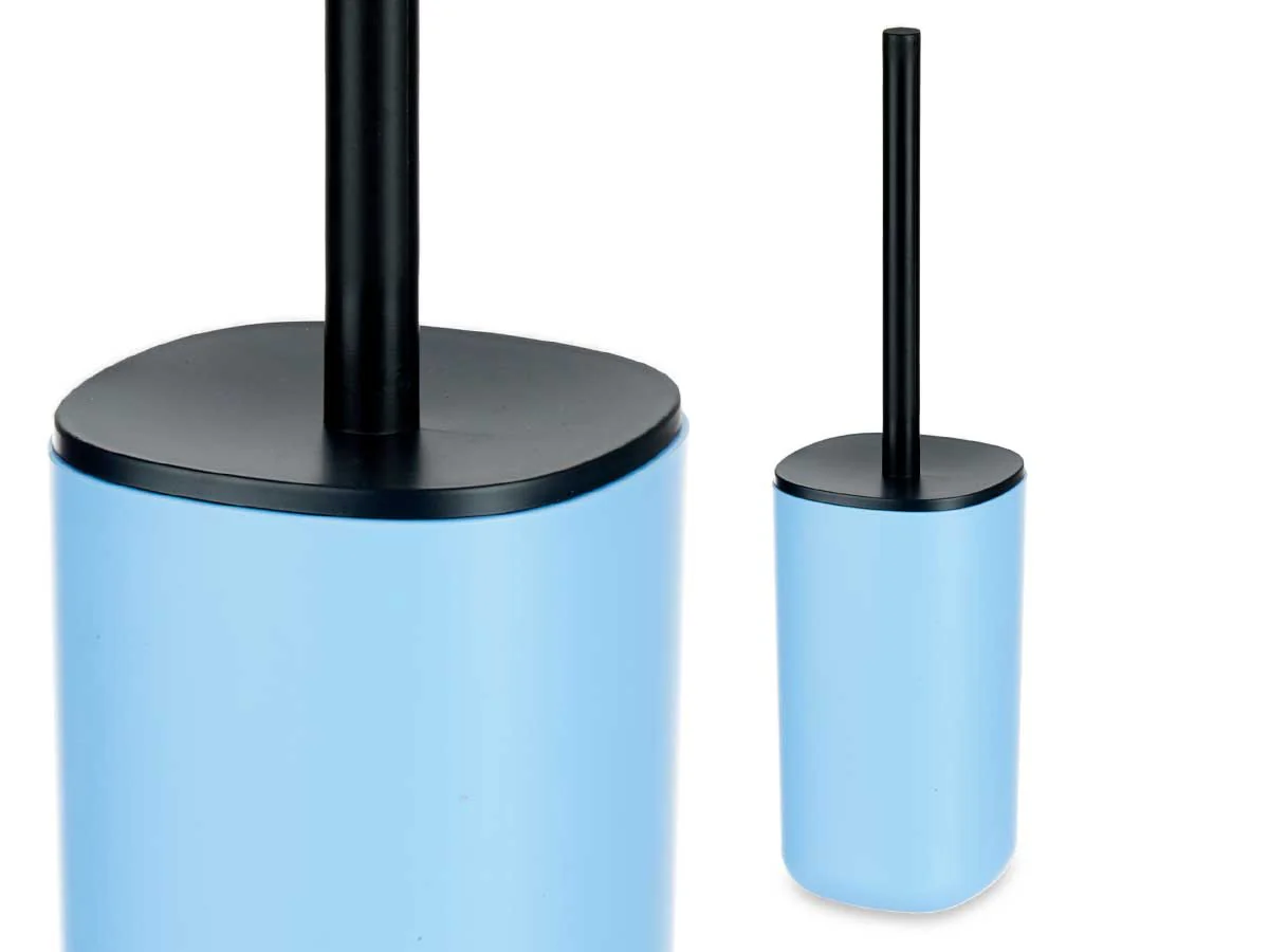 Accessori da Bagno Kit 4pz in Polipropilene Set completo per Bagno Azzurro - immagine 3