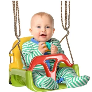 Altalena Bambini 9-36 mesi con Corda Regolabile e cintura