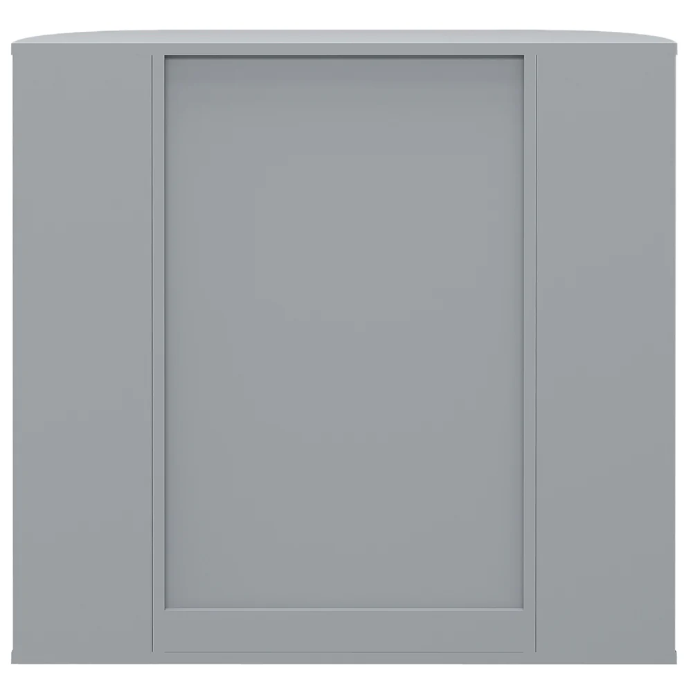 Specchio da bagno 2in1 Armadietto con anta 6 scomparti a vista Grigio mdf - immagine 5