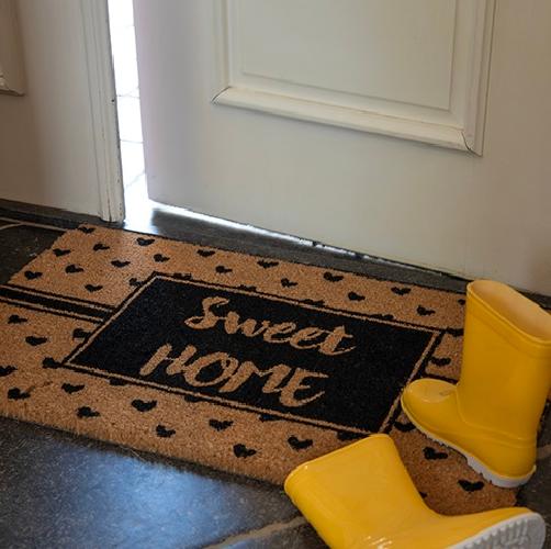 Zerbino in Cocco 2pz da 36x68cm Fondo in Gomma 1.6cm Vari Decori Antiscivolo - immagine 4