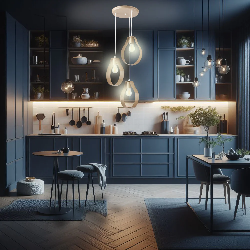 Lampadario Sospensione in Metallo Ricurvo Lavorato a Mano 3Luci E27 57W Tortora - immagine 8