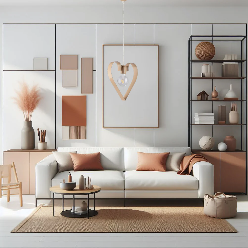 Lampadario Sospensione Metallo Colorato Lavorato a Mano 1luce E27 57W Tortora - immagine 3