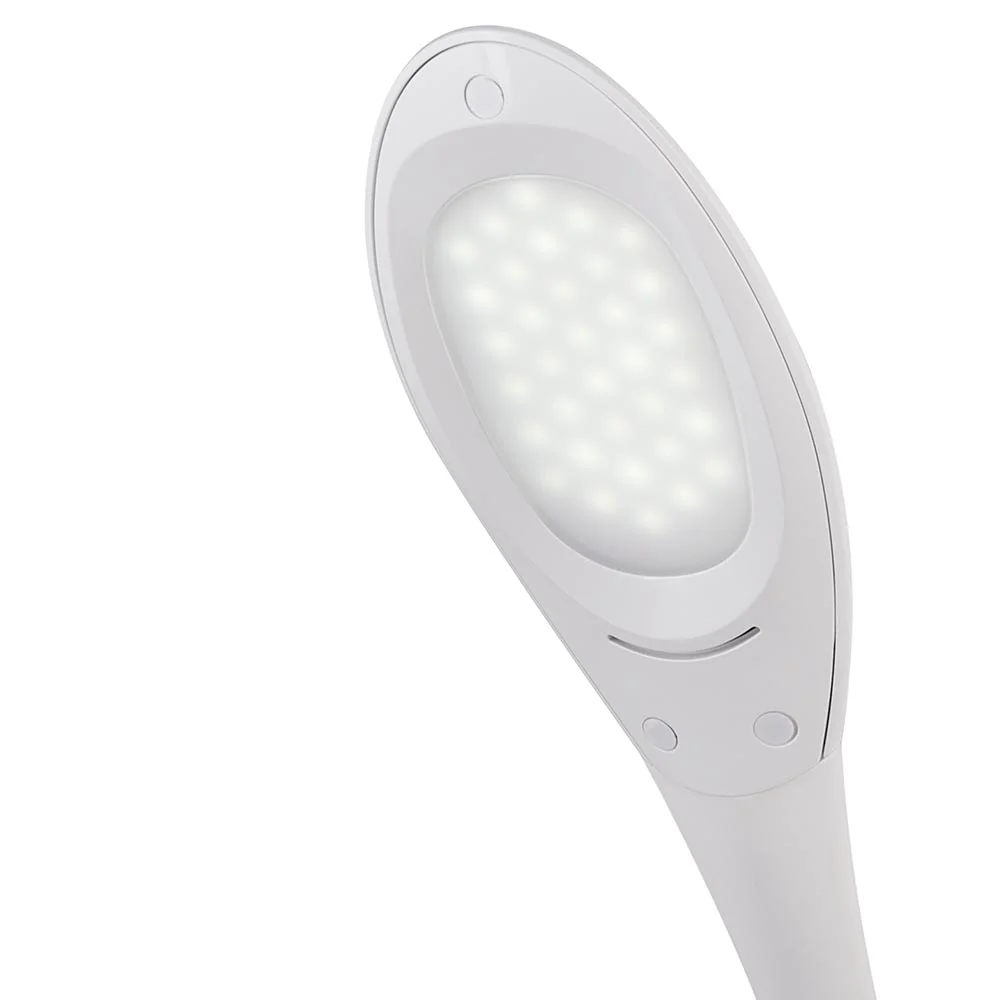Lampada Scrivania Luce LED RGB con Portapenne Touch Bianco - immagine 4