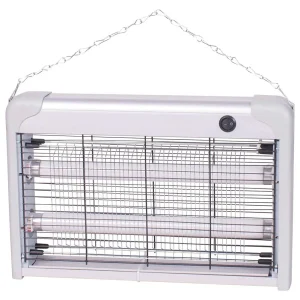 Zanzariera Elettrica Slim 2 Lampade UV LED 20W per Zanzare e Mosche senza sostanze chimiche